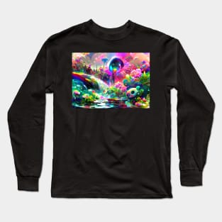 Color Globs | Rainbow Pond Long Sleeve T-Shirt